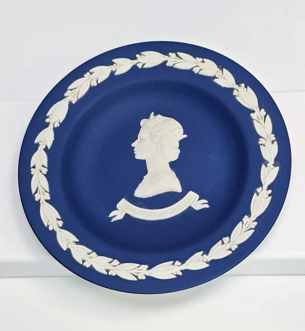 Vintage Small English Blue Plate - SILVER JUBILEE